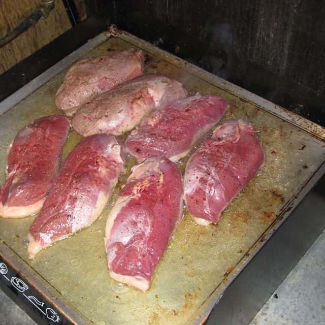 Piept de rață (cu piele)