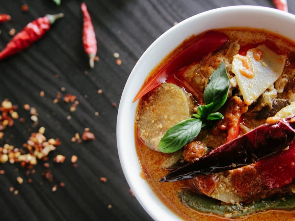 Curry de năut cu spanac și orez brun